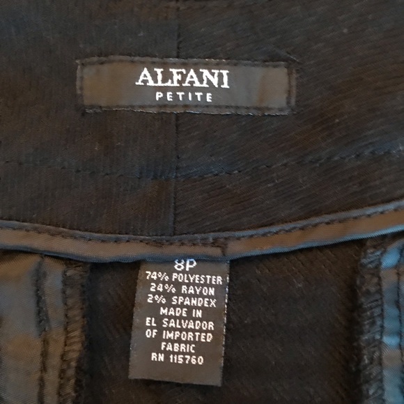 Alfani Petite Black Pants - Picture 3 of 3